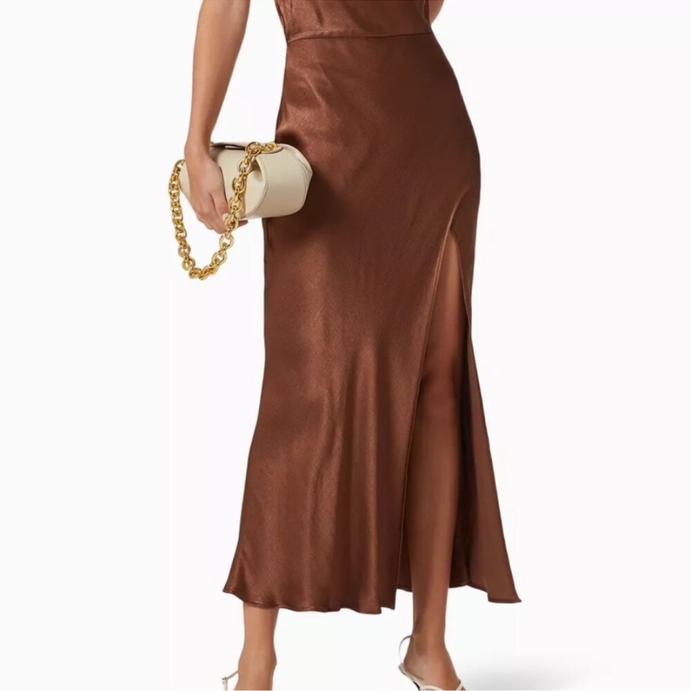 Bec & Bridge Scoop Neck Dress Espresso Brown - Picture 2 of 4